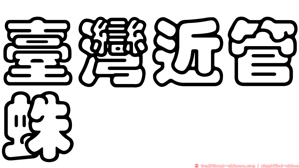 臺灣近管蛛