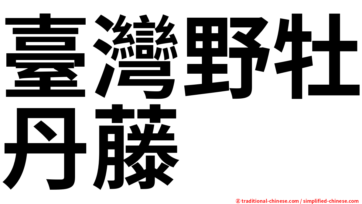 臺灣野牡丹藤