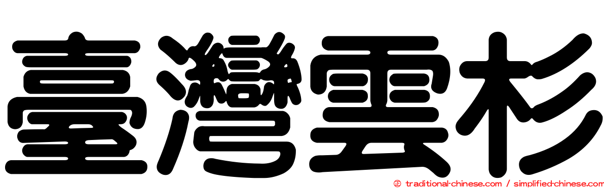 臺灣雲杉