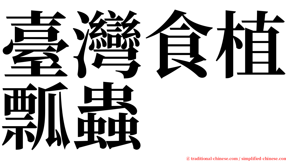 臺灣食植瓢蟲 serif font