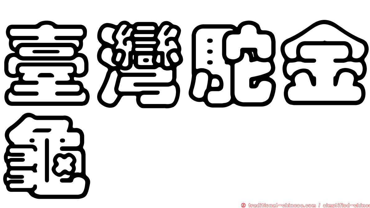 臺灣駝金龜