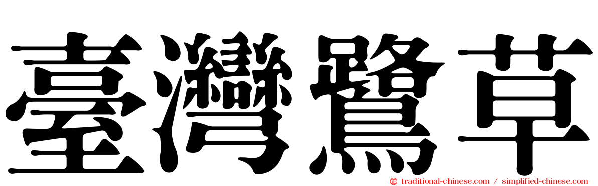 臺灣鷺草
