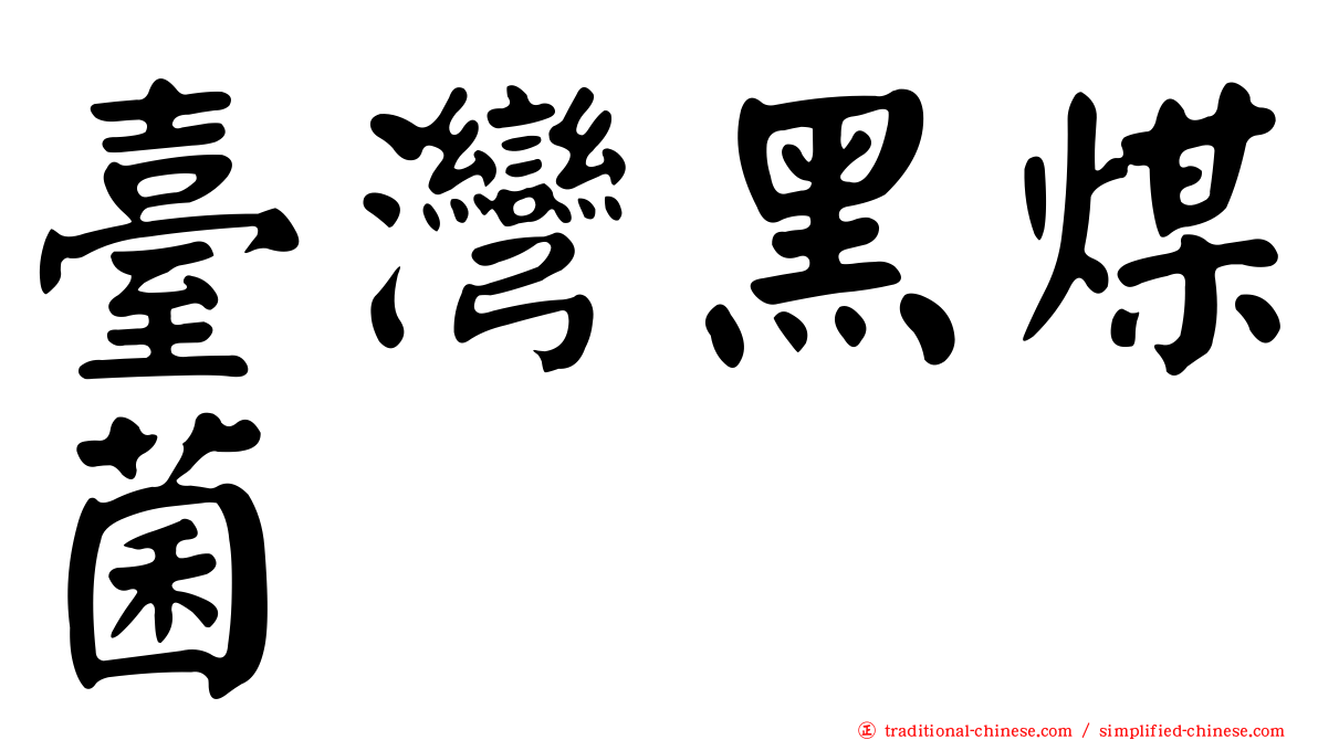 臺灣黑煤菌