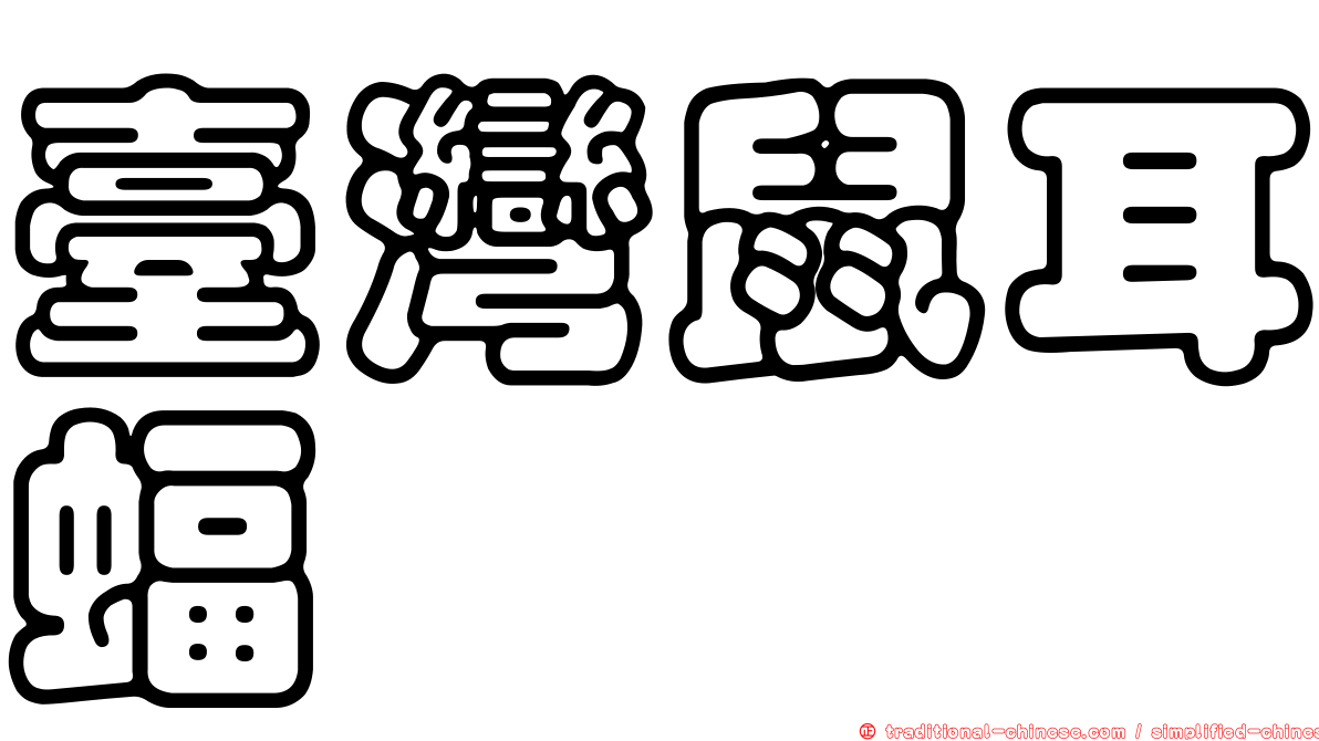 臺灣鼠耳蝠