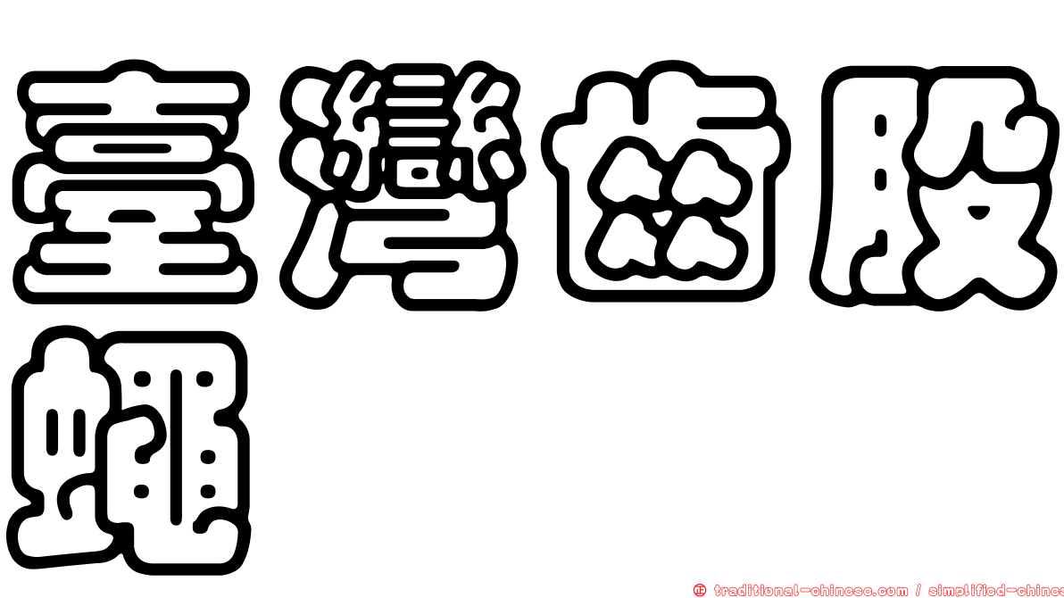 臺灣齒股蠅