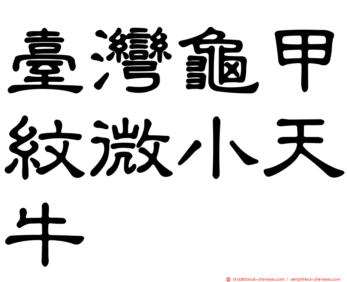 臺灣龜甲紋微小天牛