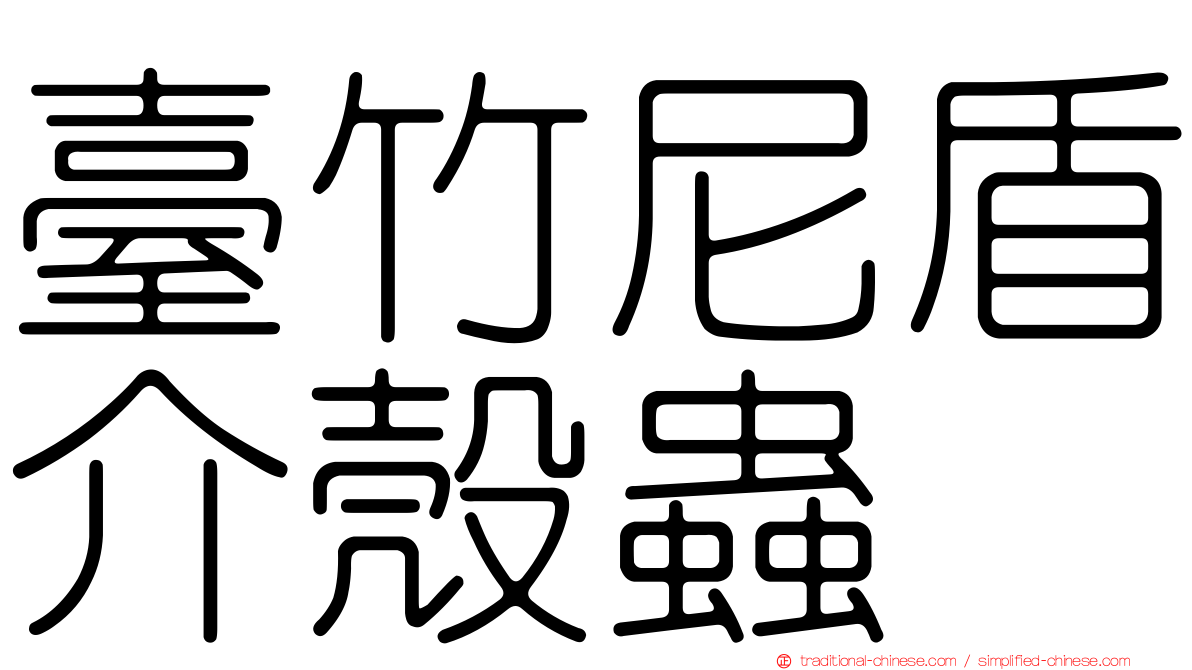 臺竹尼盾介殼蟲