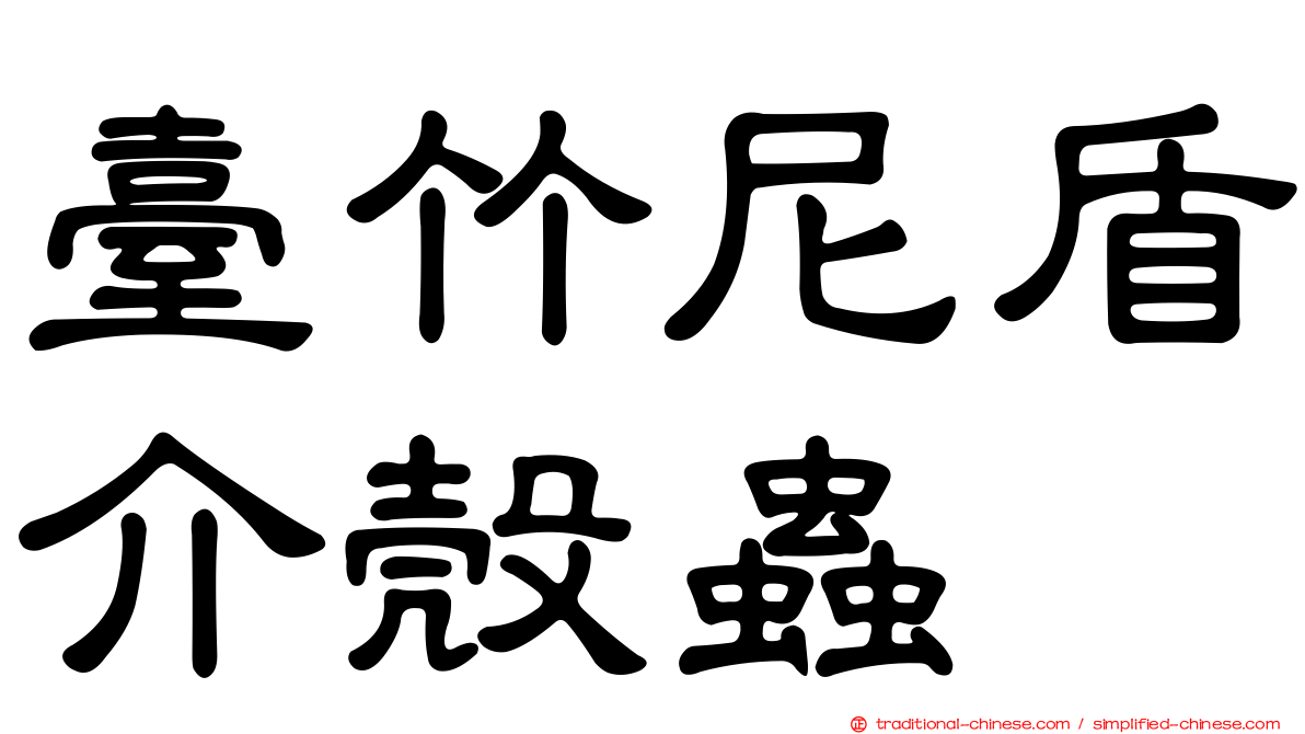 臺竹尼盾介殼蟲