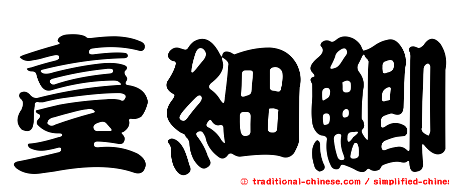 臺細鯽