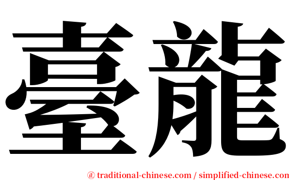 臺龍 serif font