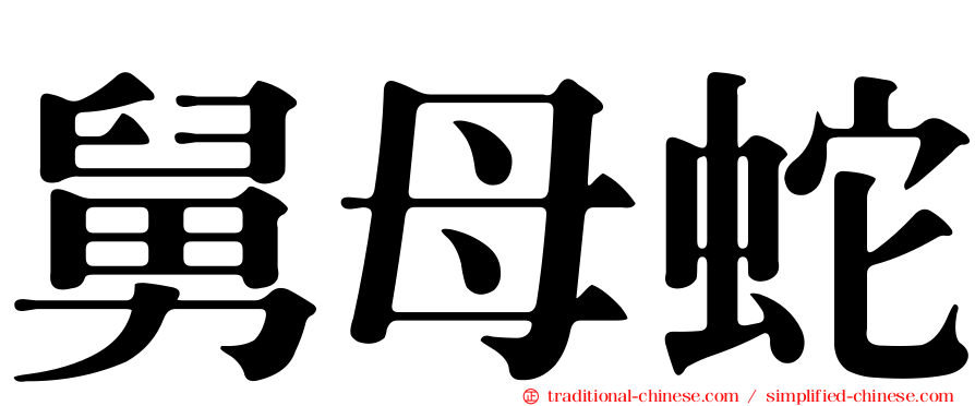舅母蛇