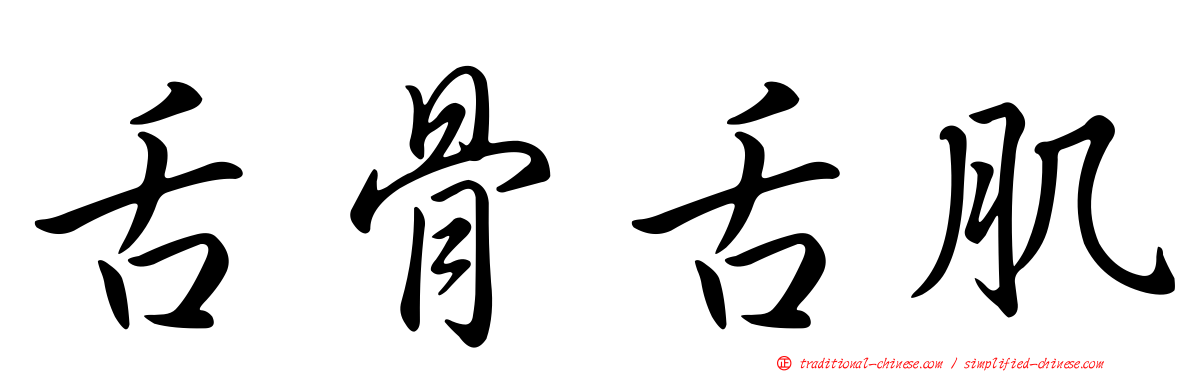 舌骨舌肌