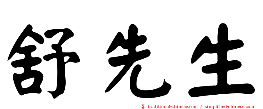 舒先生