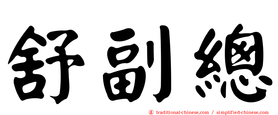舒副總