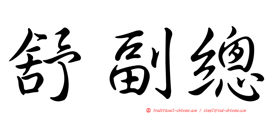 舒副總