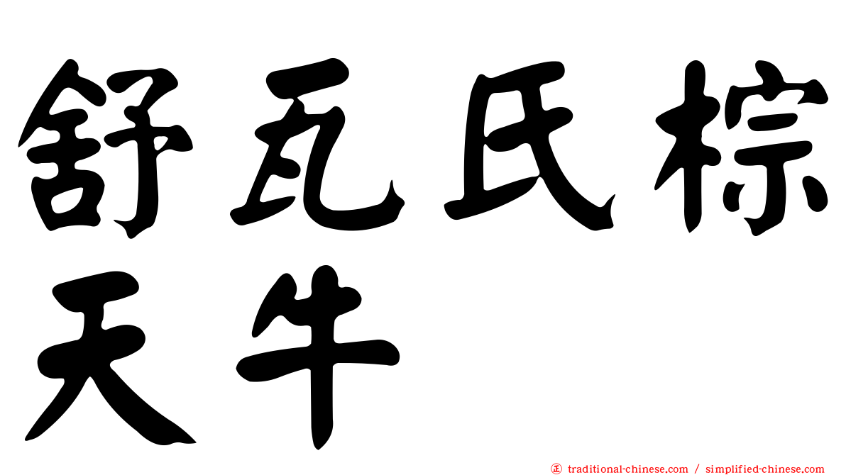 舒瓦氏棕天牛
