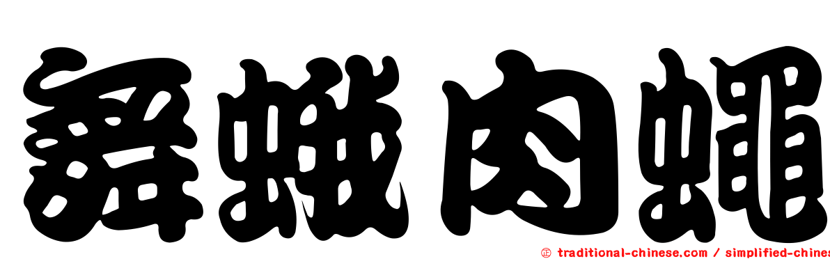 舞蛾肉蠅