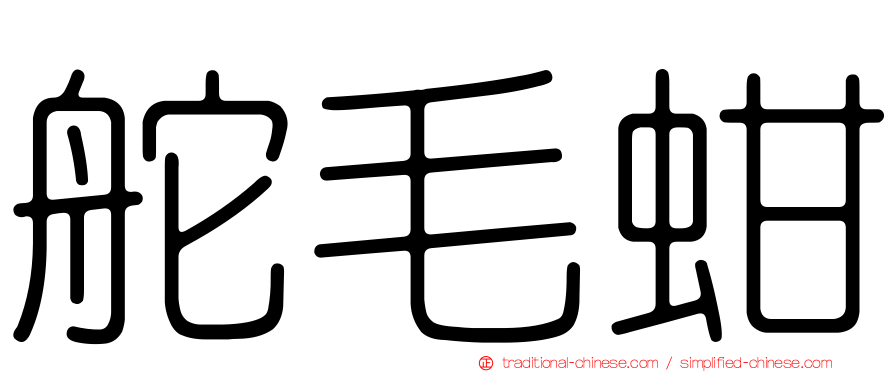舵毛蚶