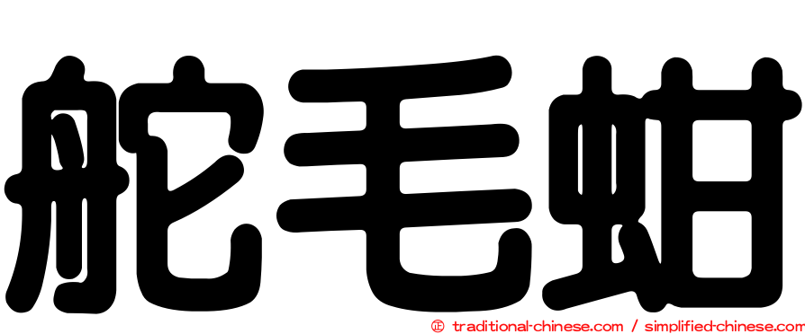舵毛蚶