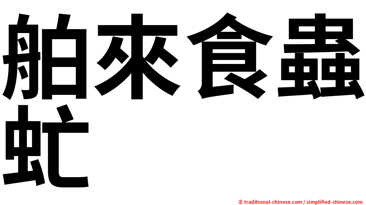 舶來食蟲虻