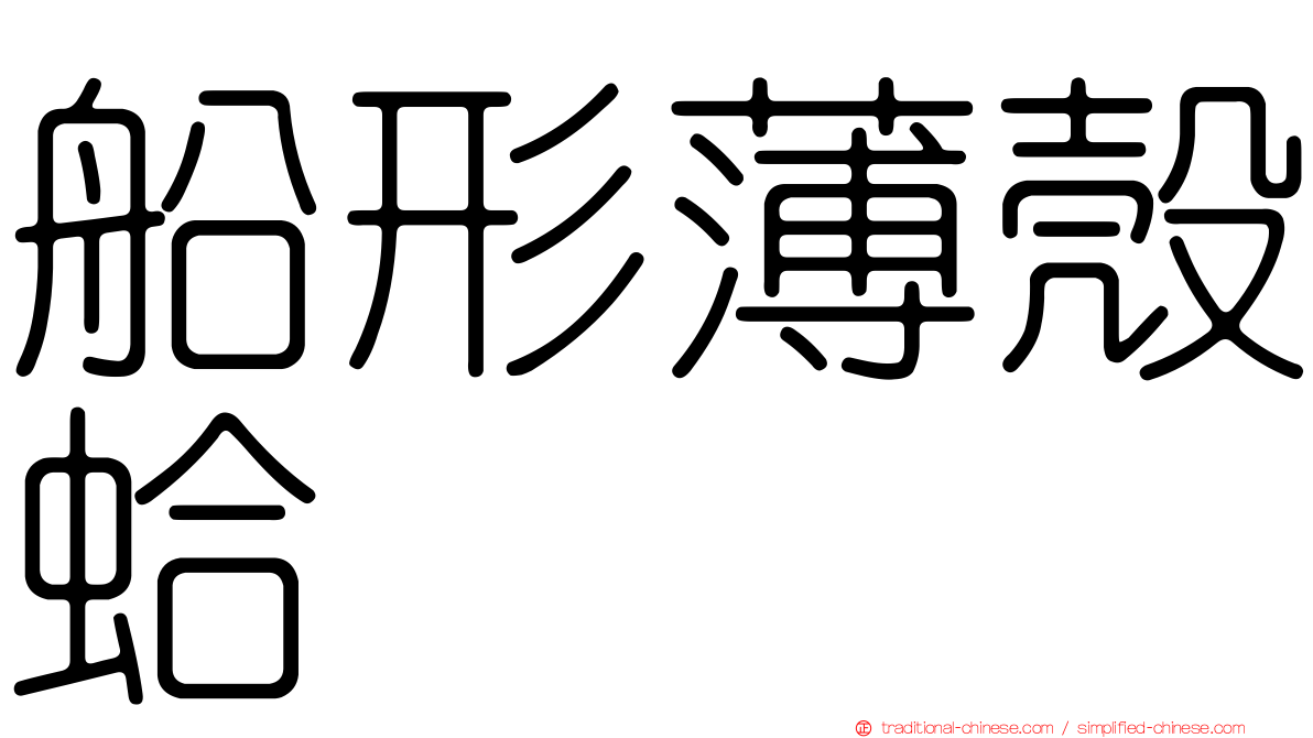 船形薄殼蛤