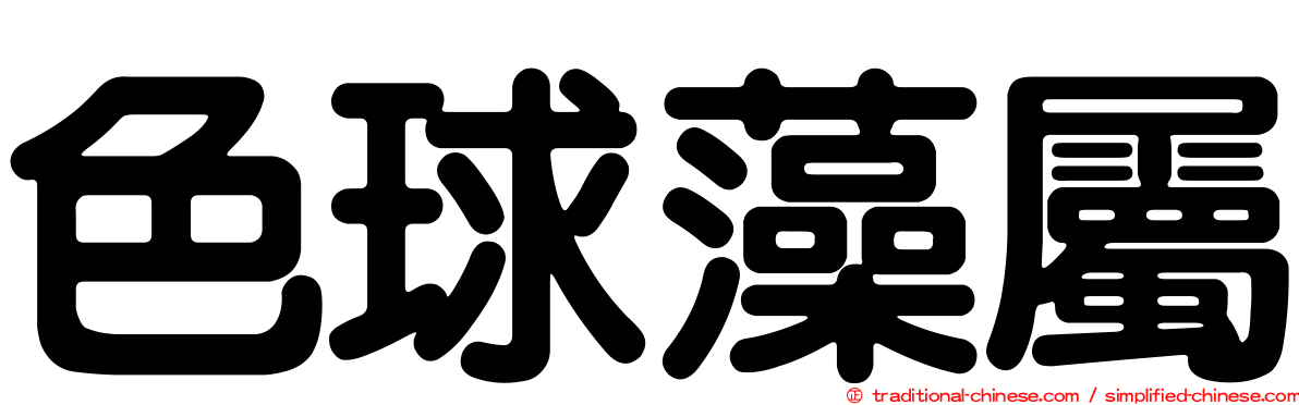 色球藻屬