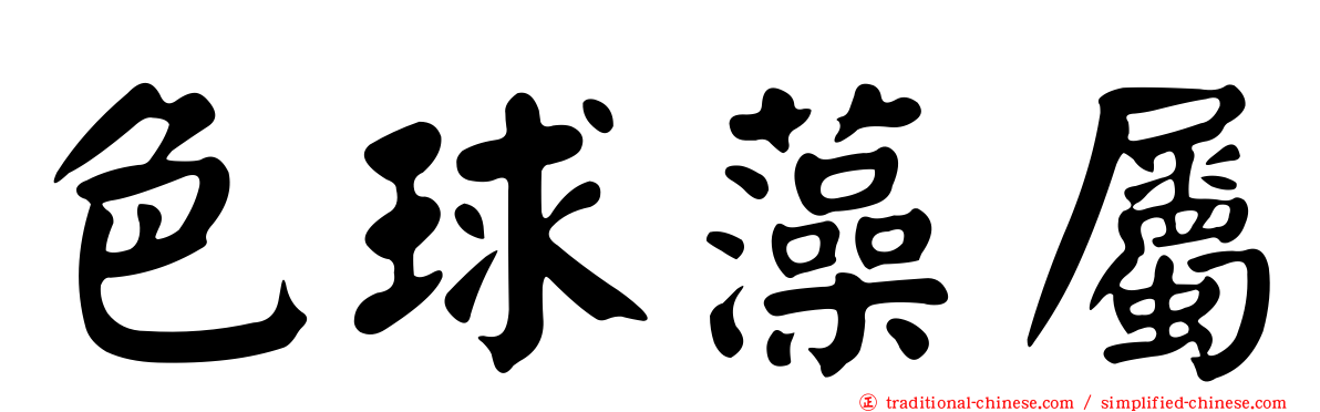 色球藻屬