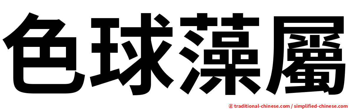 色球藻屬