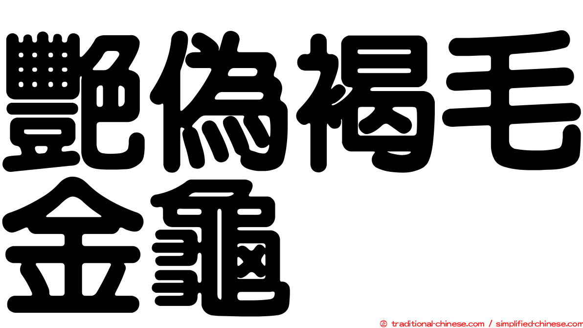 艷偽褐毛金龜