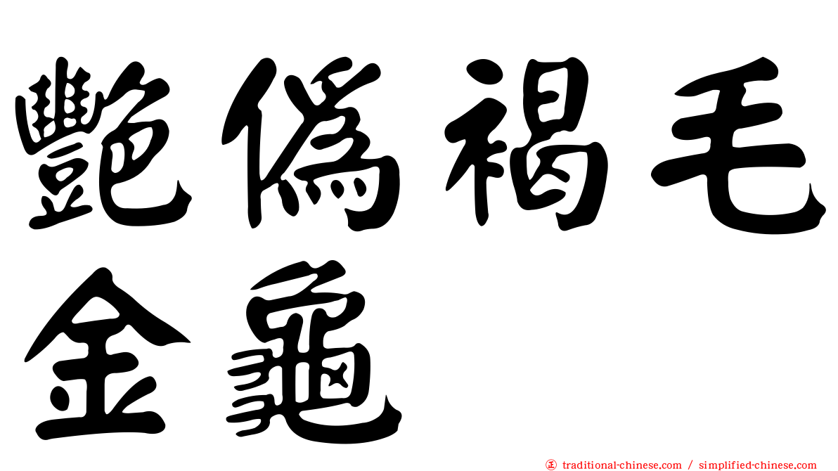 艷偽褐毛金龜
