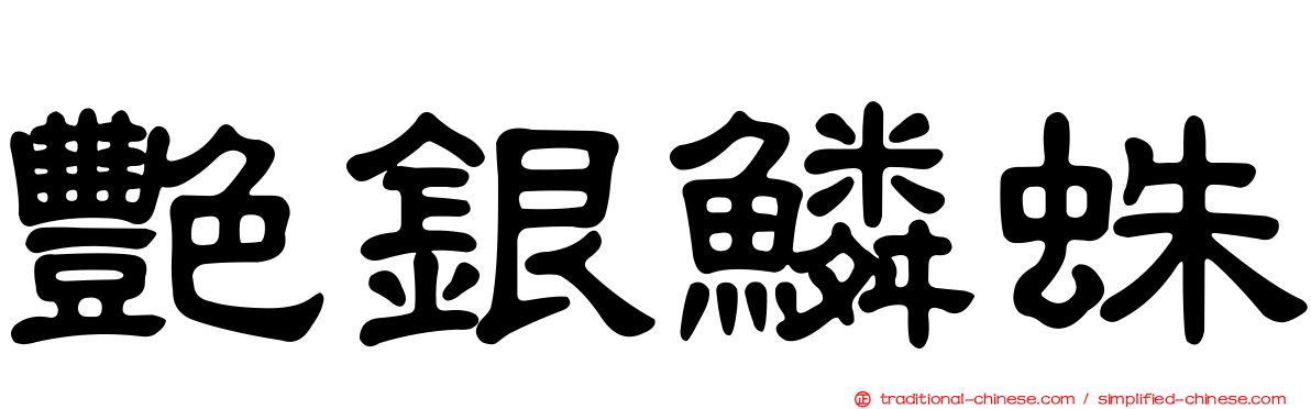 艷銀鱗蛛