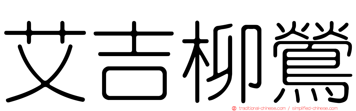 艾吉柳鶯