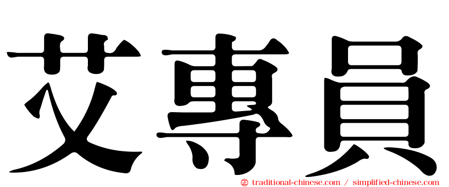 艾專員