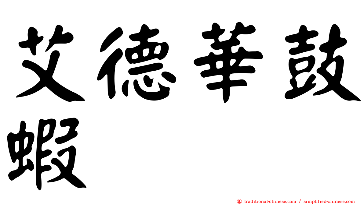 艾德華鼓蝦