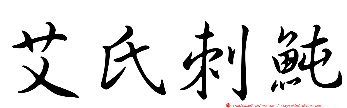 艾氏刺魨