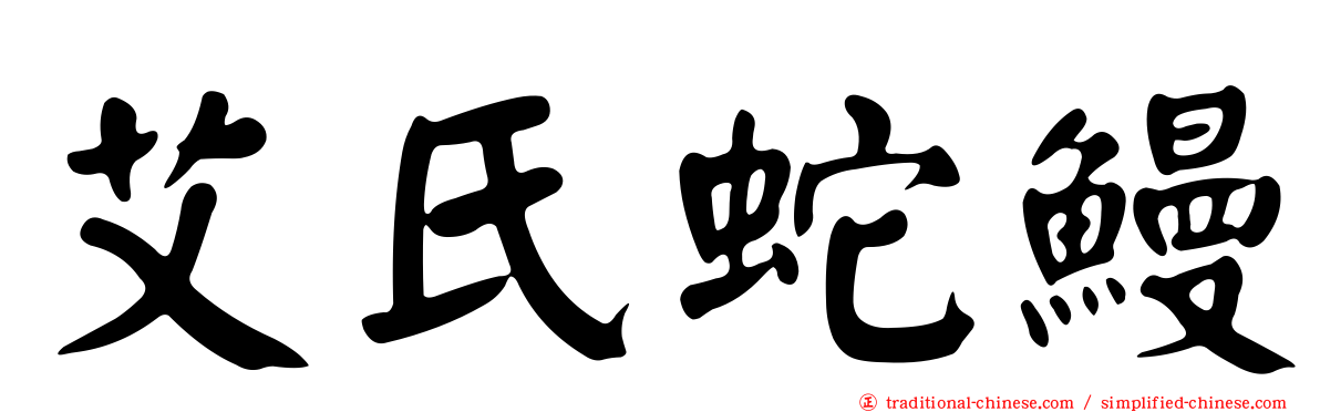艾氏蛇鰻