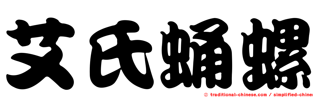 艾氏蛹螺