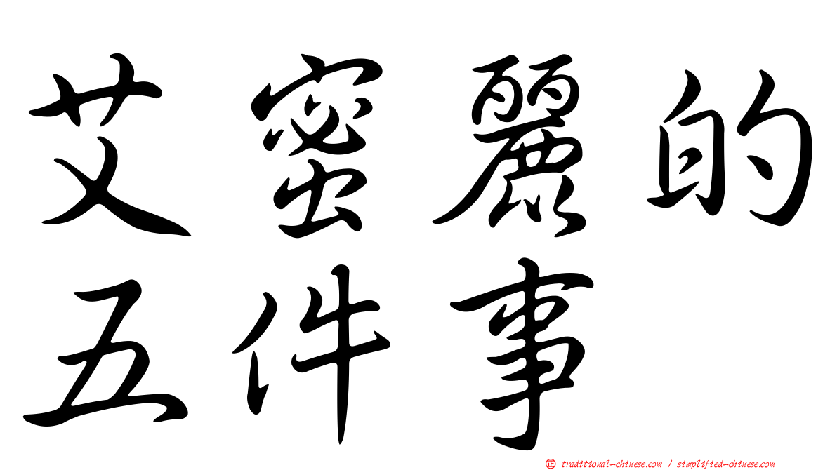 艾蜜麗的五件事