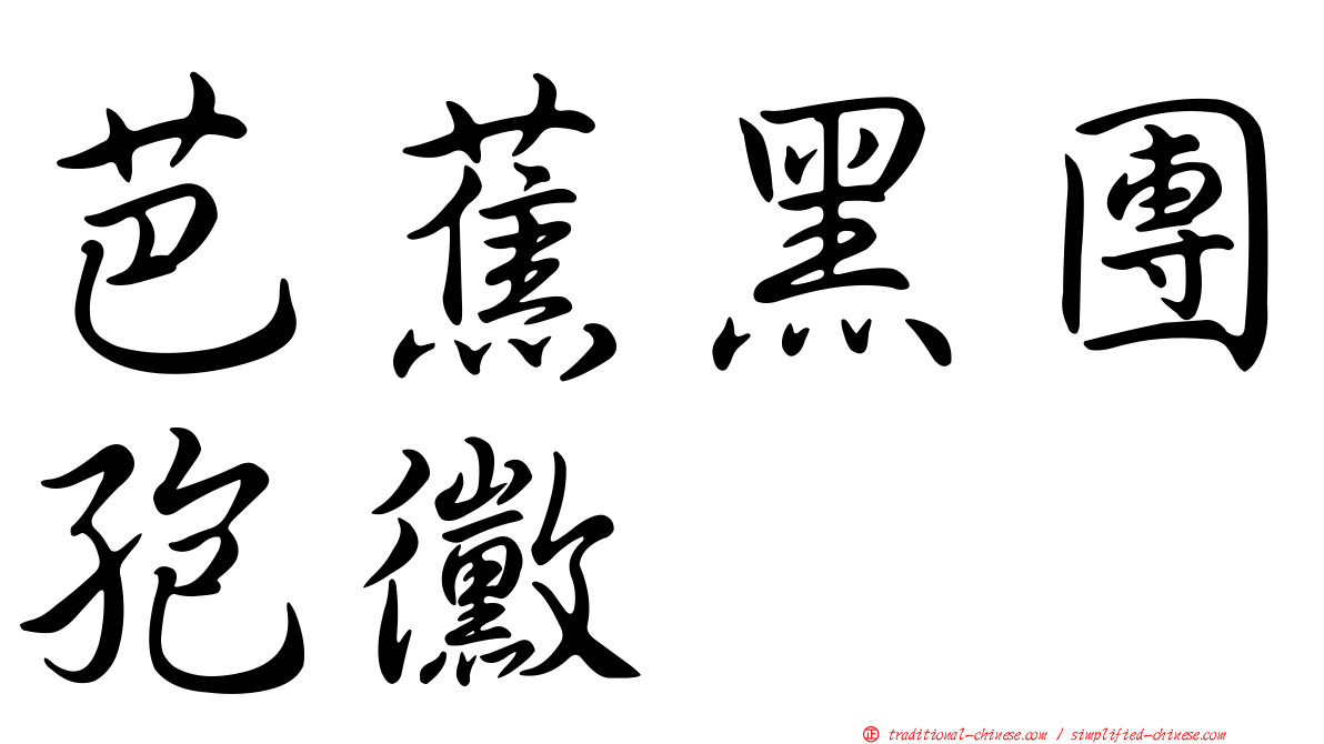 芭蕉黑團孢黴