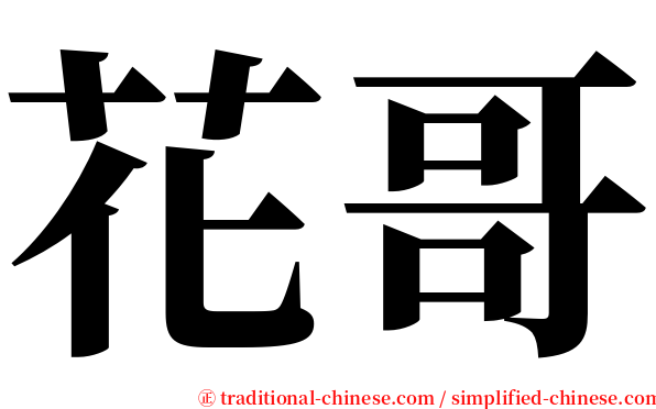 花哥 serif font