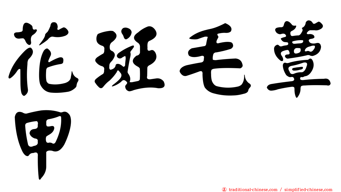 花斑毛蕈甲