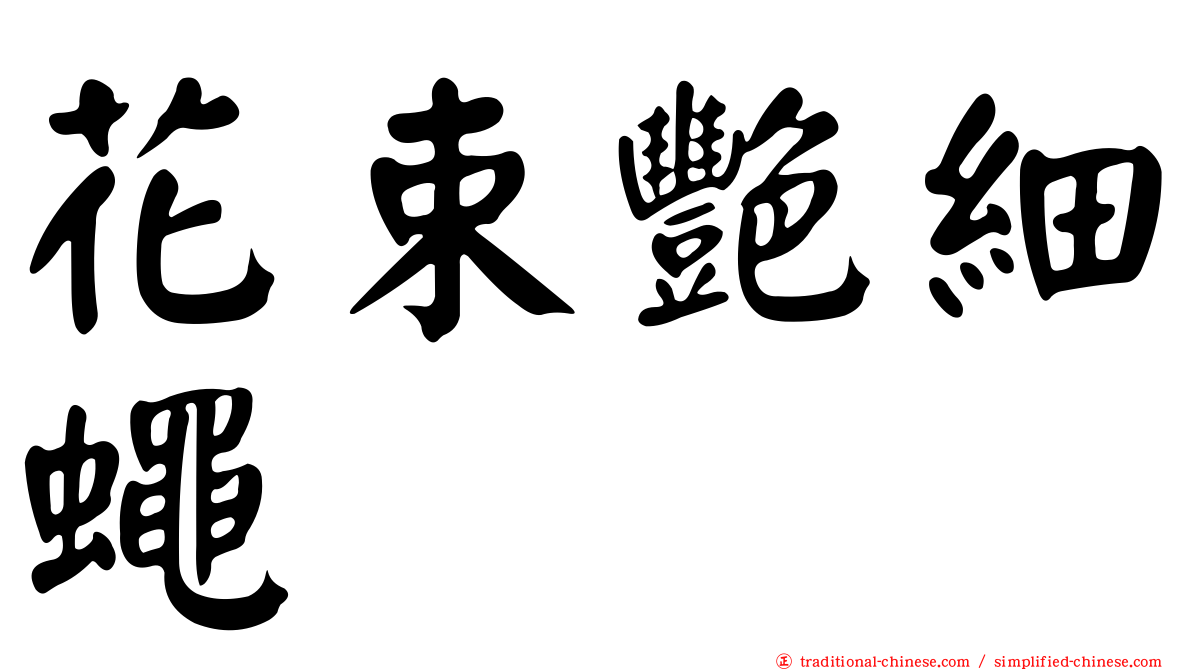 花束艷細蠅