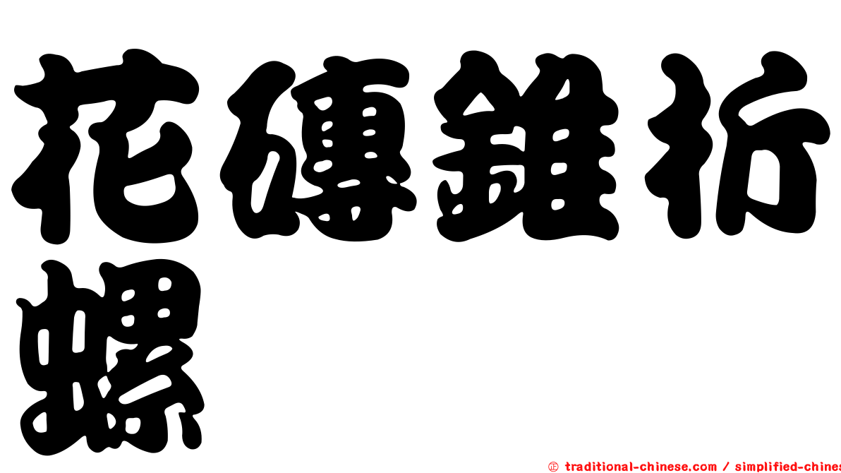 花磚錐折螺