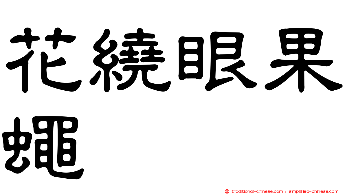 花繞眼果蠅