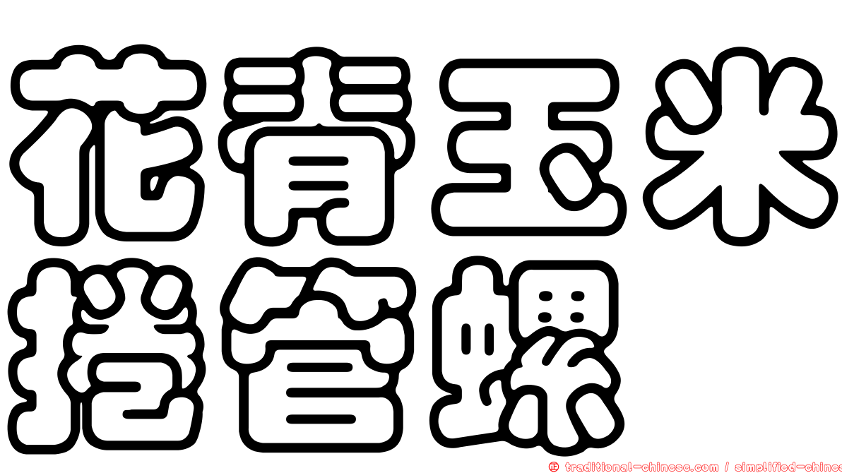 花脊玉米捲管螺