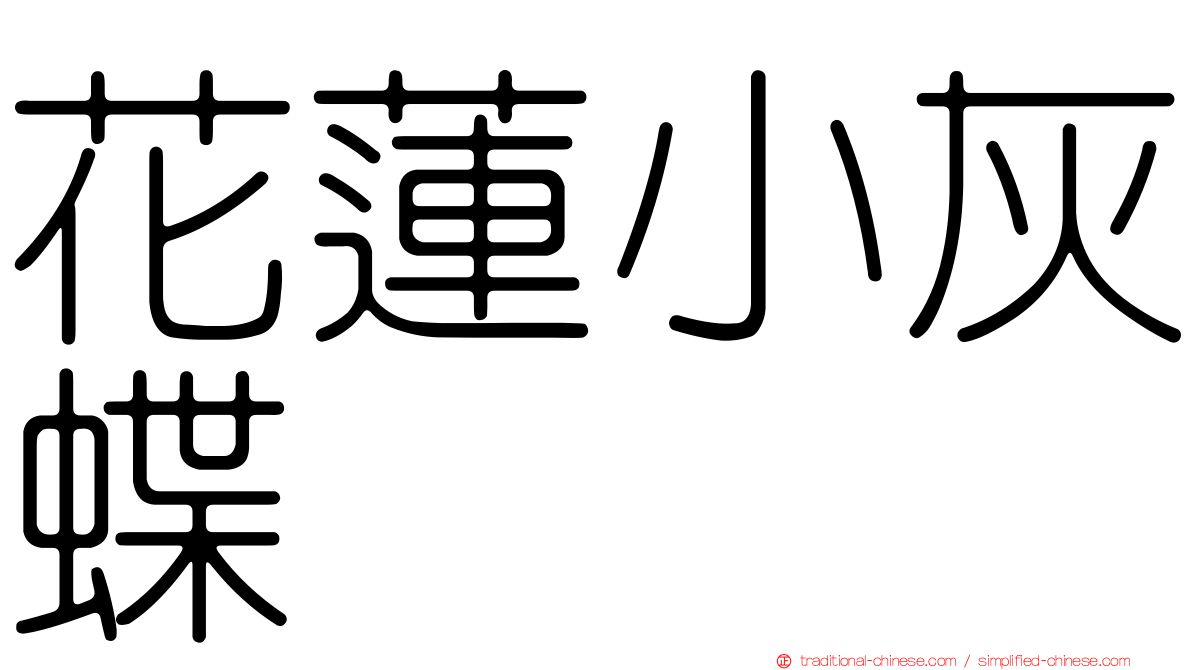 花蓮小灰蝶