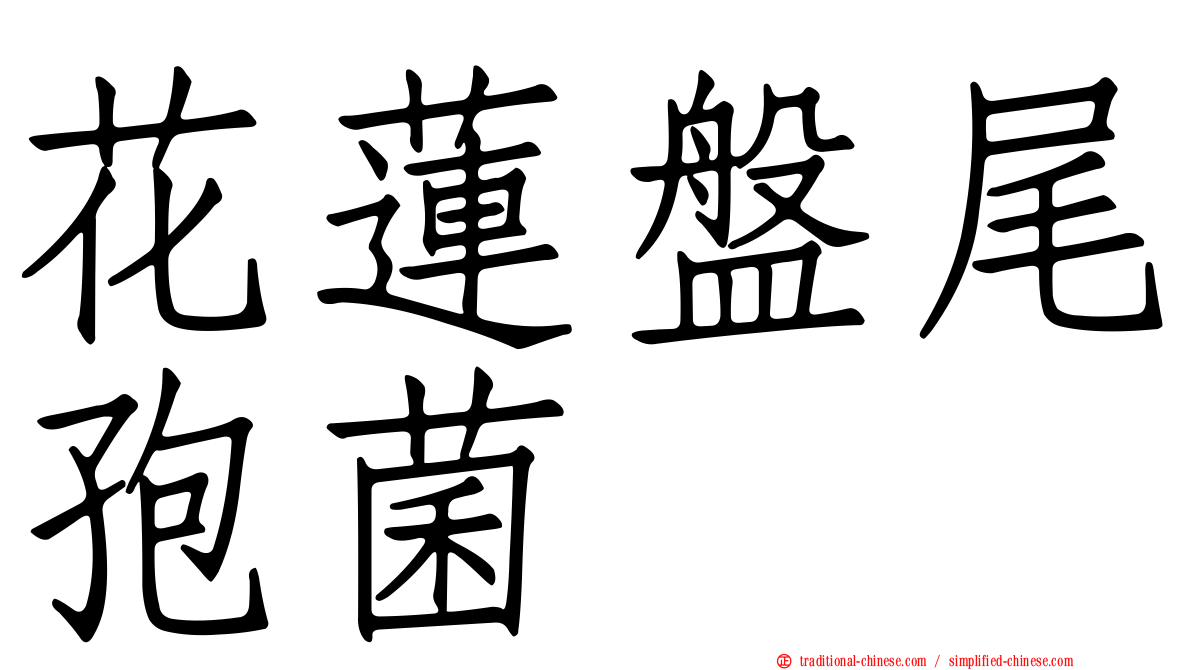花蓮盤尾孢菌