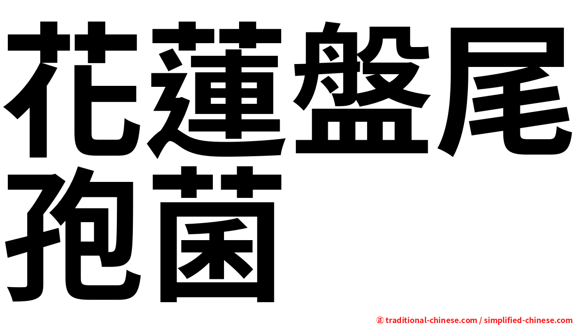 花蓮盤尾孢菌