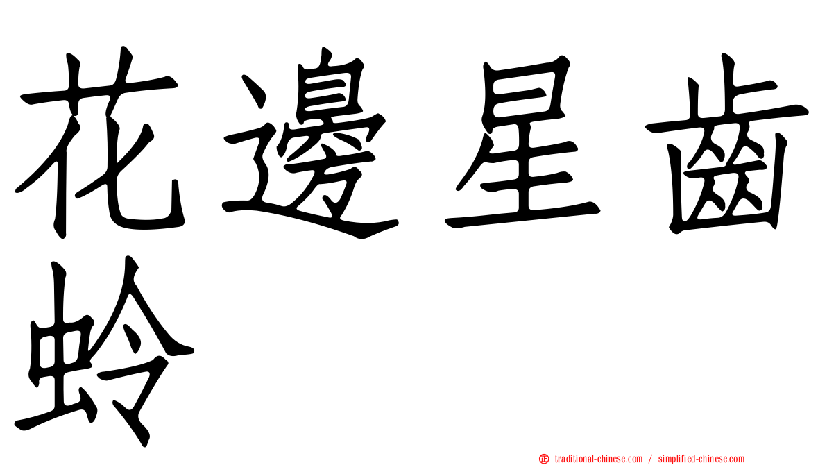 花邊星齒蛉
