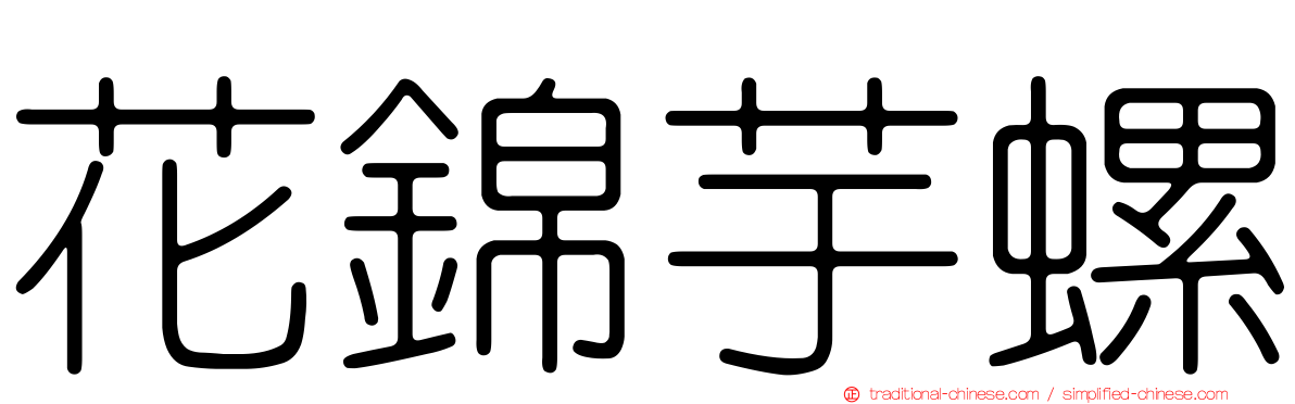 花錦芋螺